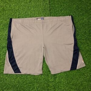 Vintage Grey/Blue NBA Brand Mesh Workout Shorts